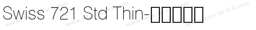 Swiss 721 Std Thin字体转换